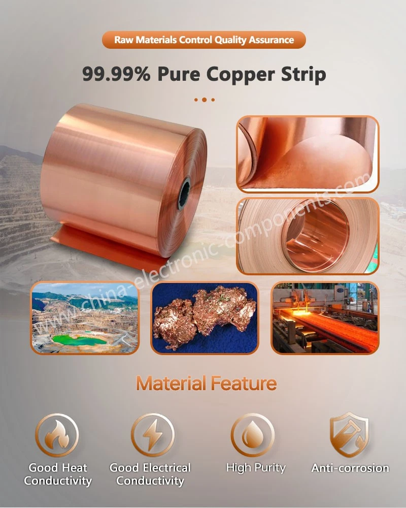 9999 Pure Copper Strip for Cap and Contact for Fast Acting EV Fuse 9999 Pure Copper Strip for Cap and Contact for Fast Acting EV Fuse
